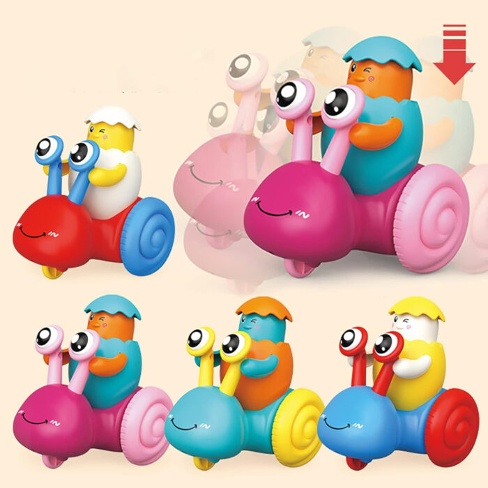 Speedy Shell Wind-Up Snail Toy With Dual Power Action And Safe Non-Toxic Material - Image 2