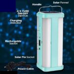 SOLAR RECHARGEABLE LANTERN Light BEST EMERGENCY Flash LIGHT FOR HOME & OUTDOOR - HG-1664 (random color) - Image 5
