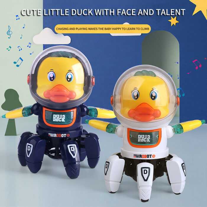 6 Claws Dancing Electric Space Duck Toy With Light And Music - Image 1
