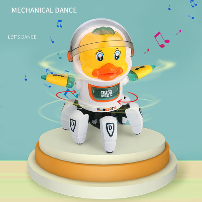 6 Claws Dancing Electric Space Duck Toy With Light And Music - Image 4