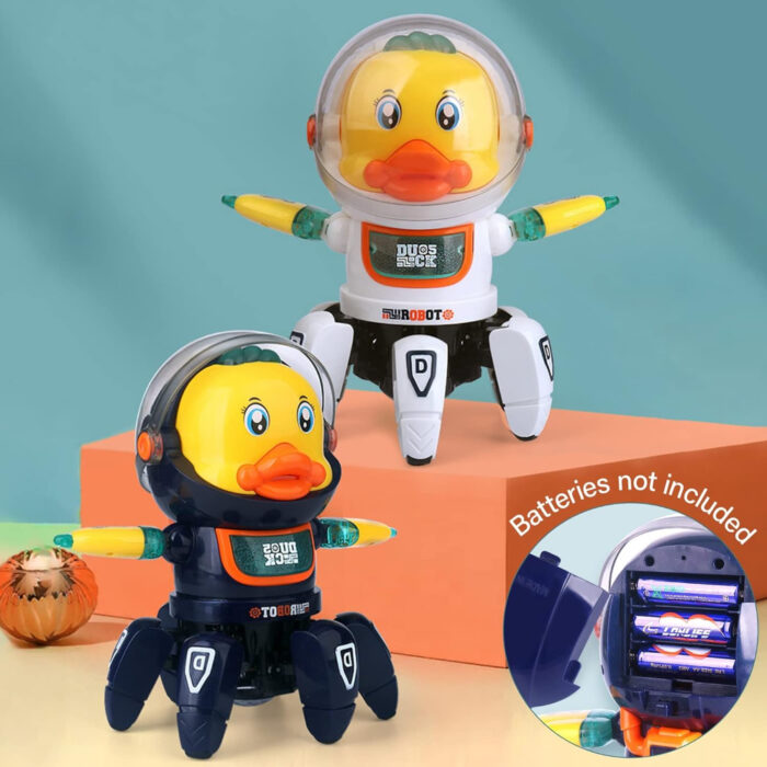 6 Claws Dancing Electric Space Duck Toy With Light And Music - Image 6