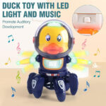 6 Claws Dancing Electric Space Duck Toy With Light And Music - Image 9