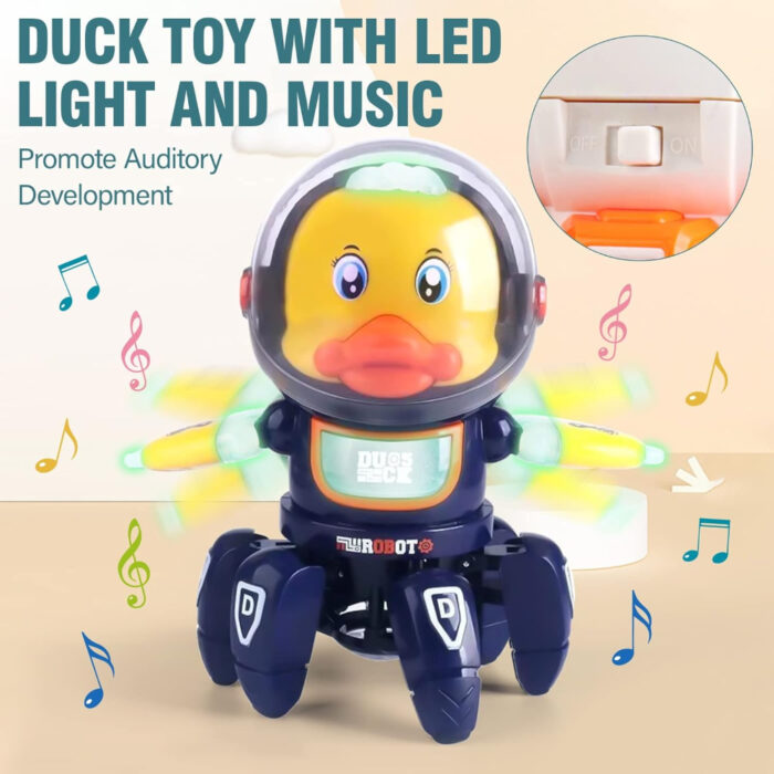 6 Claws Dancing Electric Space Duck Toy With Light And Music - Image 9