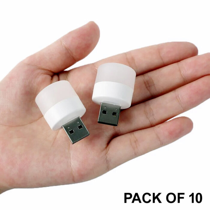 Pack of 10 Mini USB LED Night Lights – Compact Plug-in Lamps for Bedroom, Office, and Travel - Image 17
