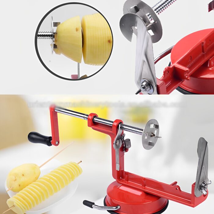 High-Quality Spiral Potato Slicer With Non-Slip Rubber Feet - Image 10