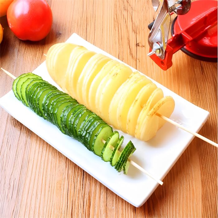 High-Quality Spiral Potato Slicer With Non-Slip Rubber Feet - Image 4