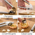 Eco-Friendly Stainless Steel Manual Operate Garlic Press - Image 2