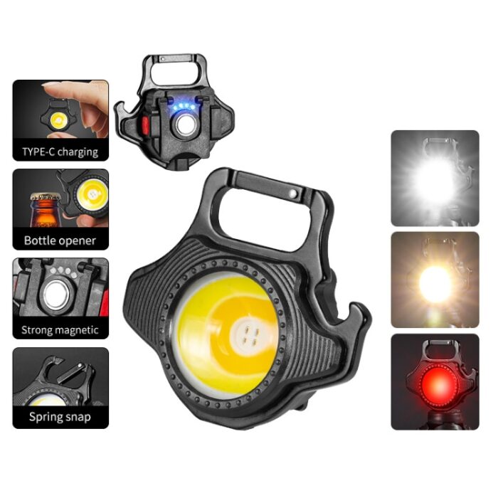 W5133 COB Rechargeable Keychain Light Small and Lightweight - Image 1