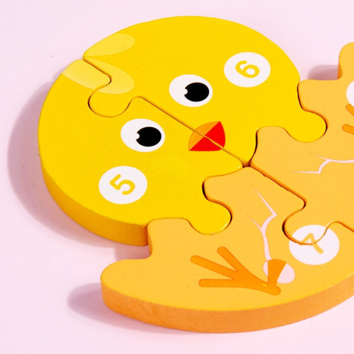 Early Learning Preschool Educational Game Life Cycle Wooden Jigsaw Puzzle Set Toy for Kids - Image 9