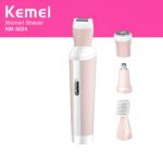 Kemei 4 in 1 Rechargeable Hair Remover Shaver Ladies epilator - KM-3024 (Random color) - Image 4