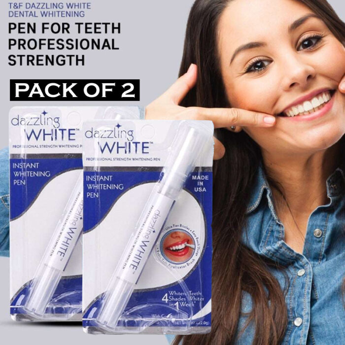Pack Of 2 Dazzling White Hygienic Professional Strength Teeth Whitening Pens - Image 1