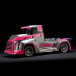 1/10 2.4G RC High Speed 4WD Racing Trailer Truck With Light-Transmitting Body - Image 8