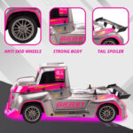 1/10 2.4G RC High Speed 4WD Racing Trailer Truck With Light-Transmitting Body - Image 7