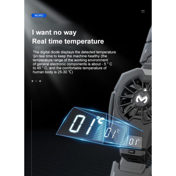 Memo DL05 Tablet Cooling Radiator With Refined Freezing Cooling Technologyy For Gaming - Image 7