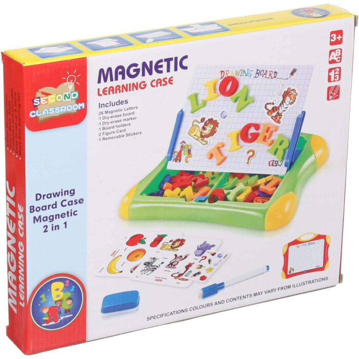 32 PCS Magnetic 2 In 1 Colorful Drawing Learning Case For Kids - Image 5