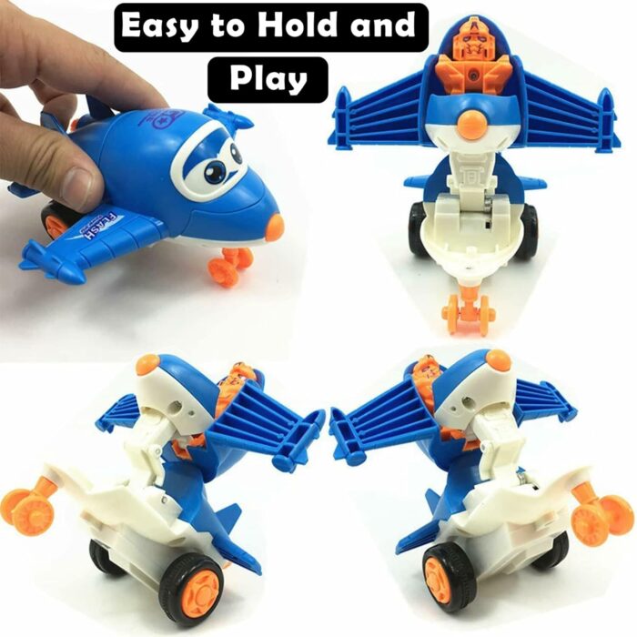 Creative Friction Powered Cute Cartoon Transformer Plane Toy - Image 8