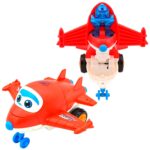 Creative Friction Powered Cute Cartoon Transformer Plane Toy - Image 9