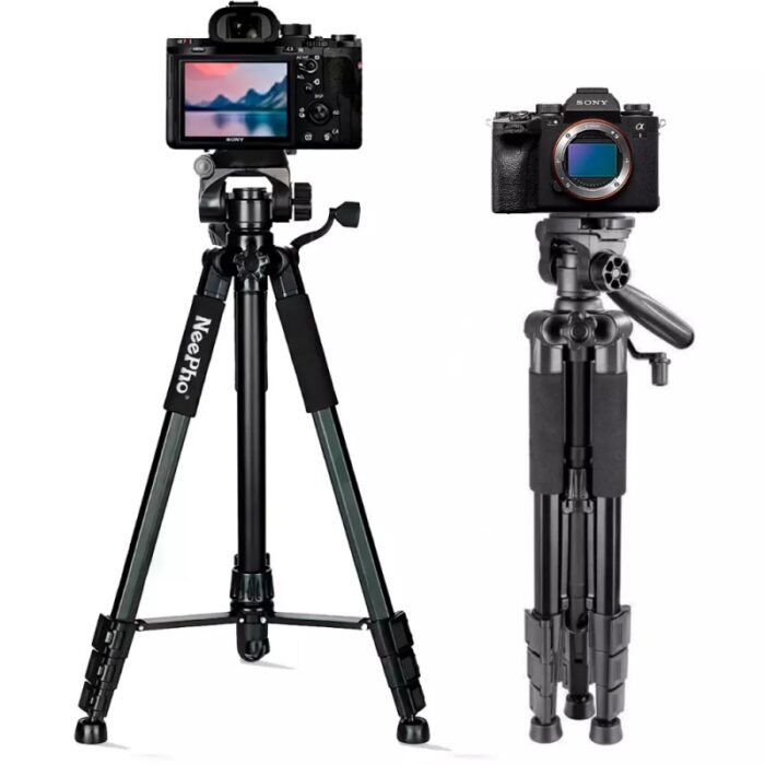 NeePho NP-8850 Professional Tripod For DSLR Camera And Phone With Quick Release Plate, Non-Slip Feet - Image 2