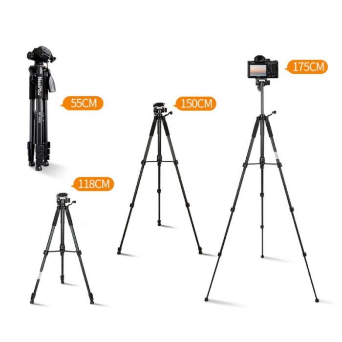 NeePho NP-8850 Professional Tripod For DSLR Camera And Phone With Quick Release Plate, Non-Slip Feet - Image 3