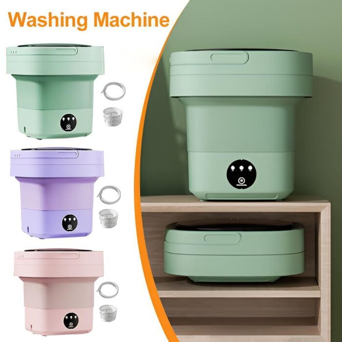Untitled-5-1.jpg 6.5L Portable Foldable Washing Machine Basket Random Color - Image 1