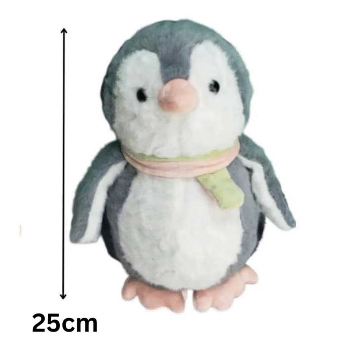 Scarf Penguin Plush Figure | Fluffy & Soft Stuffed Animal Penguin Plush Toy For Kids - 25 CM - Image 2