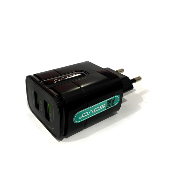 Sovo SE-52 Lexus 2.4 Amp Super Fast Charging Adapter With 2 USB Ports - Image 10
