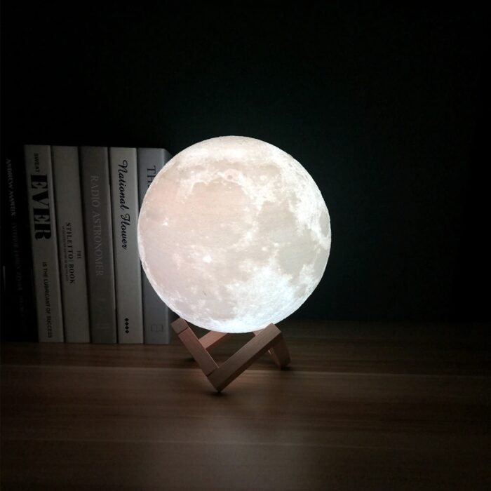 WhatsApp-Image-2020-09-15-at-9.19.15-AM-1.jpeg Moon Lamp 3D Print Moonlight LED Rechargeable Table Desk Lamp 12CM With Remote - Image 1