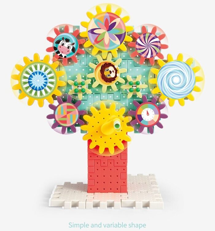 Children Early Education DIY Variety Gear Assembled Building Blocks - Image 1