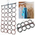 28 Holes Multifunction Scarf Hanger Multi Scarves Display Ties Belt Organizer Storage Holder