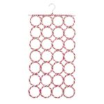 28 Holes Multifunction Scarf Hanger Multi Scarves Display Ties Belt Organizer Storage Holder - Image 5