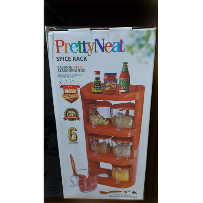 Pretty Neat 4 Tier New Vertical Style Spice Rack 6 PCs Set - Image 7