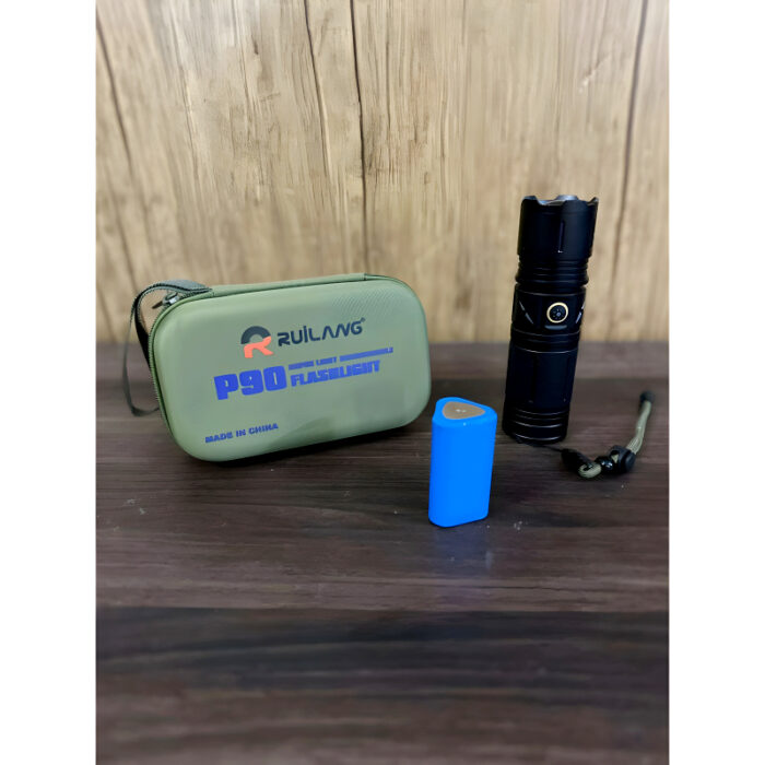 Ruilang P90 High-Quality Powerful 1Km Long Range USB Rechargeable LED Torch Light - Image 18