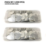 200 Pieces Mini 3D Heart-Shaped Acrylic Mirror Wall Stickers For Decorative Home Enhancement - Image 7