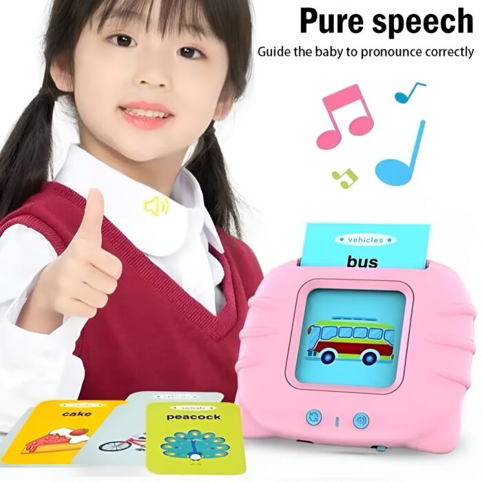 Audible Flash cards Baby Reading Machine for kids early learning English | Montessori Toddlers Gifts (random color ) - Image 7