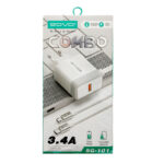 SOVO Combo SG-101 3.4A Quick Charger With Dual Attached Cables - Image 3