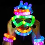Sensory Toys Led per Tube Fidget Toy Top 21*2.9cm Stress And Anxiety Relief Pipe Kids Learning Tools Bunmo Tubes .. 6 pcs pack - Image 5