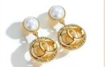 Pearl Stud With Circular Drop Earring  European Style Earrings for Women - Image 3