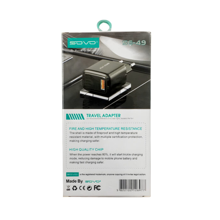 SOVO SE-49 BOLD High-Quality 25W Travel Adapter - Image 6
