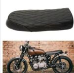 Motorcycle Universal Classic Saddle Cafe Racer Seat for two person