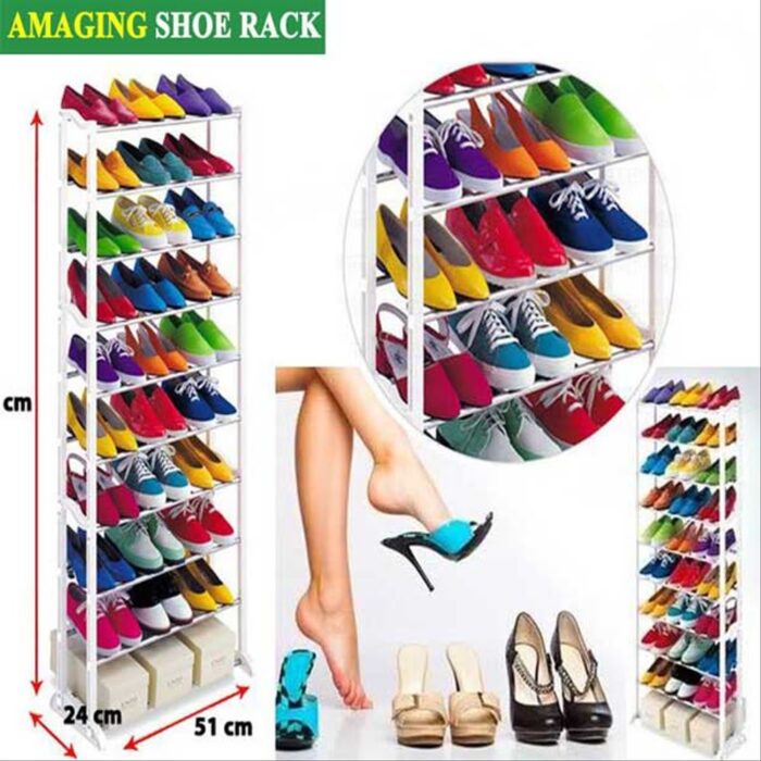 Amazing Shoe Rack Shoe Rack Organizer 30 PCs pair - Image 1