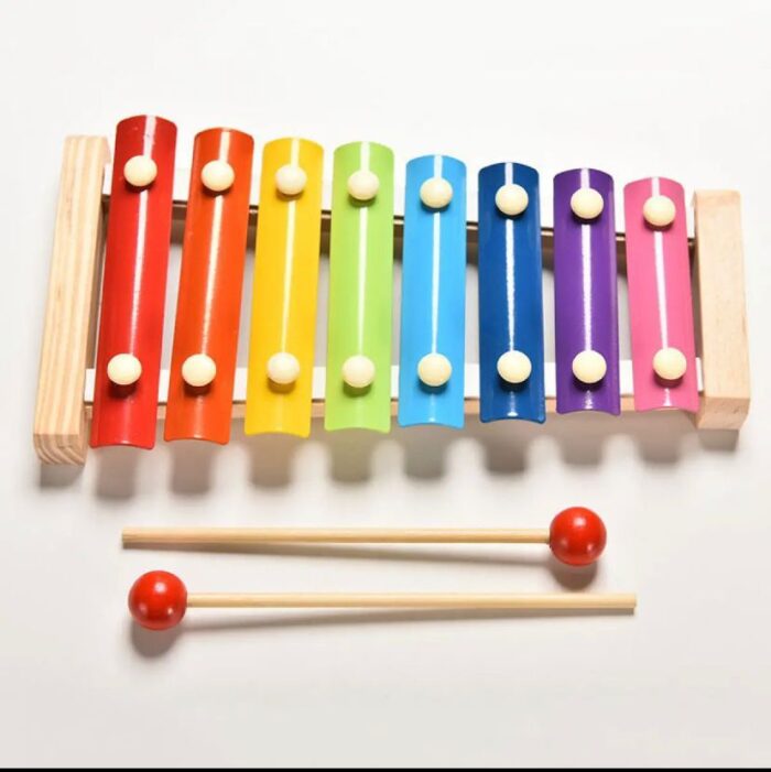 8 Scale Xylophone Percussion Instrument Hand Knock Piano Children Musical Toy - Image 2