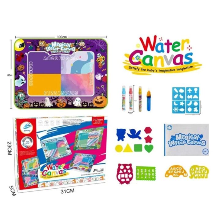 Magic Water Doodle Waterproof Canvas Mat | Washable Drawing Mat | Reusable canvas Perfect for kids - Image 1