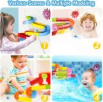 Bath Time Ball Track Water Play 24 pieces | Kids Bath Toys Wall Suction Cup Marble Race Run Track Bathroom Bathtub Baby Play Water Games Toy Kit for Boys Girls - Image 20