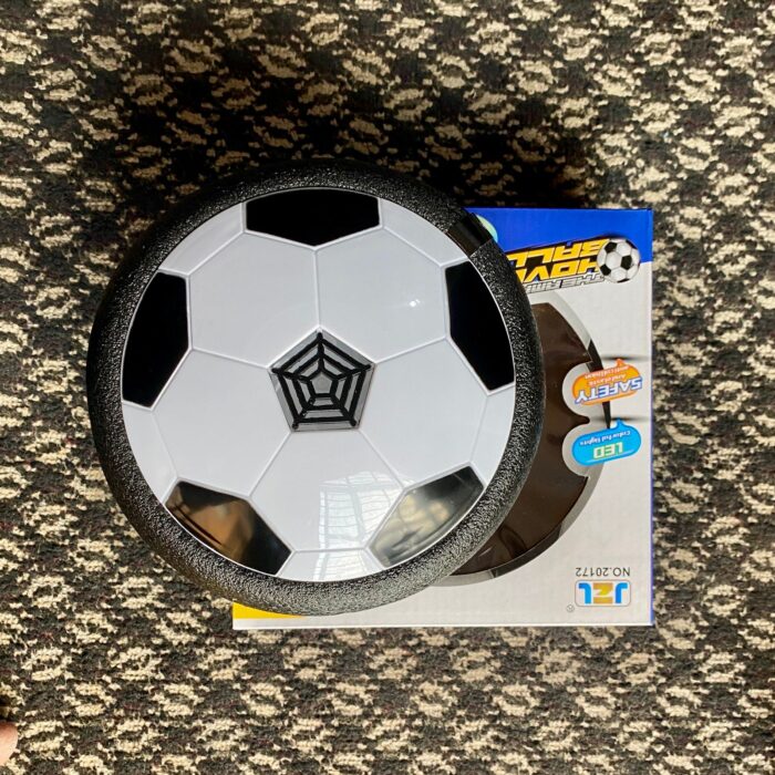 Hover Ball with Lights Air Floating Soccer Toy with LED Lights and Foam Bumper, Indoor Games for Kids - Image 2
