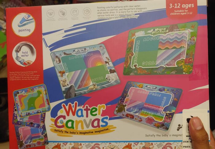 Magic Water Doodle Waterproof Canvas Mat | Washable Drawing Mat | Reusable canvas Perfect for kids - Image 2