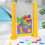 Color Pattern Block Mind Game Challenge | Kids Educational Toy Building Blocks | Kids Educational Toy Building Blocks | Tetris Learning Toy for Children, Tetris Game Children (Random colors)