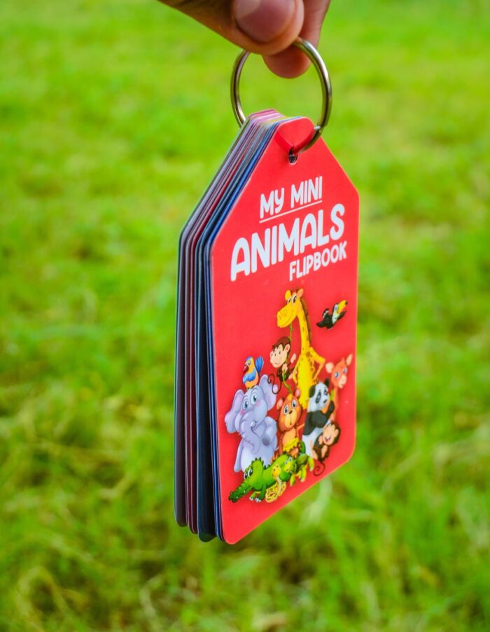 My Mini Animal Learning Flipbook | educational Cards for Kids Pre Elementory |  Baby Learning Toys Kids Gift Pre-kindergarten - Image 1