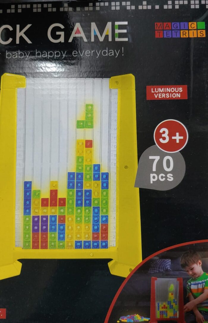 Color Pattern Block Mind Game Challenge | Kids Educational Toy Building Blocks | Kids Educational Toy Building Blocks | Tetris Learning Toy for Children, Tetris Game Children (Random colors) - Image 3