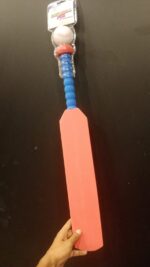 Foam Safe Cricket Bat and Ball Indoor | Professional Cricket Game, Sports Toys for Indoor, Outdoor, Kids, Parent Child Interaction Activity Practice (Random colors) - Image 2