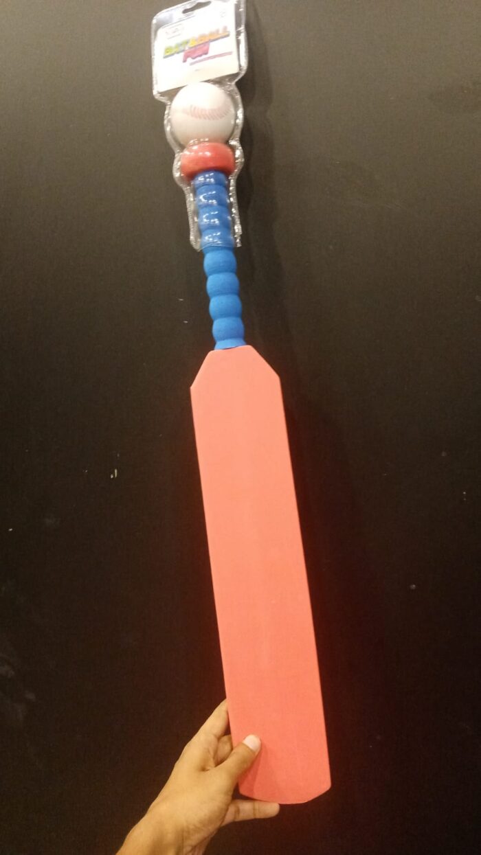 Foam Safe Cricket Bat and Ball Indoor | Professional Cricket Game, Sports Toys for Indoor, Outdoor, Kids, Parent Child Interaction Activity Practice (Random colors) - Image 3